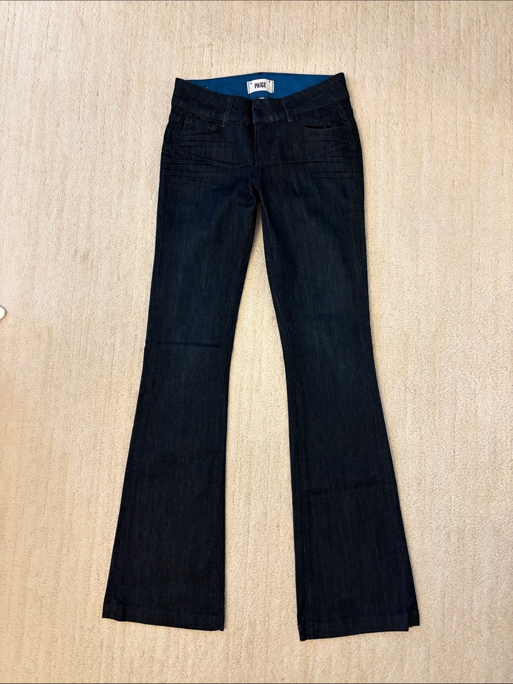 PAIGE low rise Dark Blue Flare Jeans